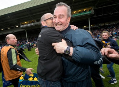 Happy days: Michael Ryan celebrates Tipp's Munster final win.