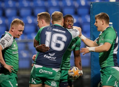 Niyi Adeolokun was playing for the Connacht Eagles before playing a massive part in the senior side's success last season.