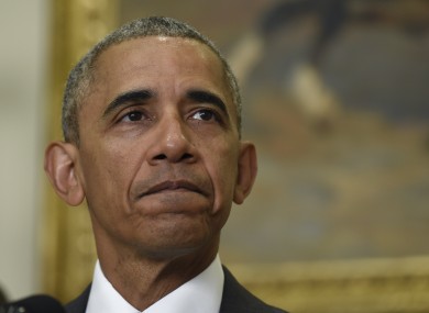 President Barack Obama makes a statement on Afghanistan in the White House today.
