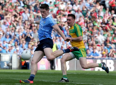 Diarmuid Connolly in action for Dublin against Donegal