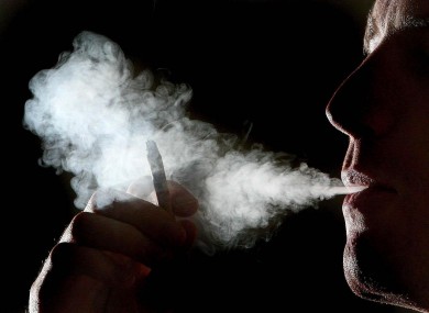File photo of a smoker in Dublin city