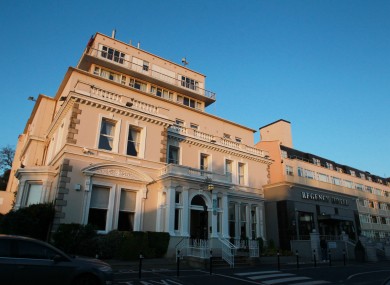The Regency Hotel in Dublin that's used partly to house homeless families.