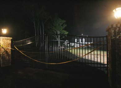 A police car is parked outside the house of late WWE professional wrestler Chris Benoit, Monday, 25 June, 2007.