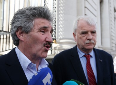 Independent Alliance Members, Minister of State for Skills and Training John Halligan and Minister of State for Disabilities Finian McGrath.