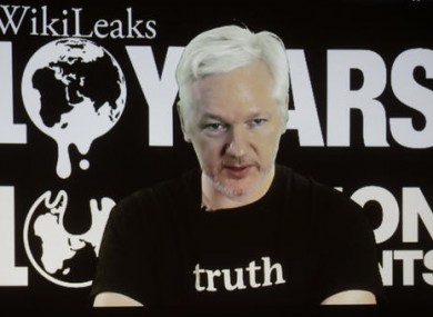 File photo of WikiLeaks founder Julian Assange.
