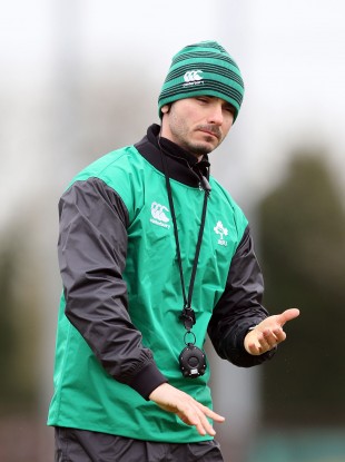 Lukasz Kirszenstein suited up for his role with the Ireland Women's rugby team in 2015.