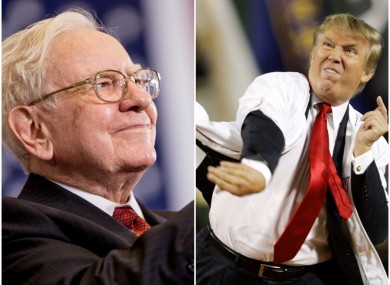 Warren Buffett and Donald Trump.