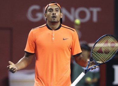Kyrgios admitted