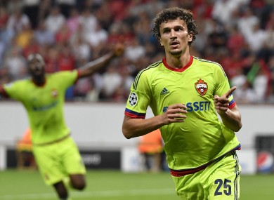 Eremenko in action in the Champions League this season.