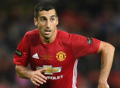Manchester United's Henrikh Mkhitaryan