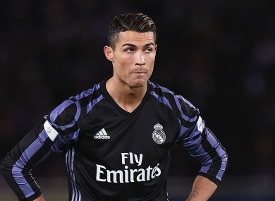 Real Madrid superstar Cristiano Ronaldo