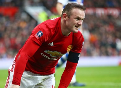 Manchester United captain Wayne Rooney.