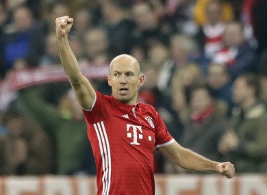 Bayern Munich's Arjen Robben.