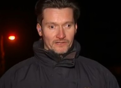 Mark Kennedy being interviewed on Channel 4 News in 2012.
