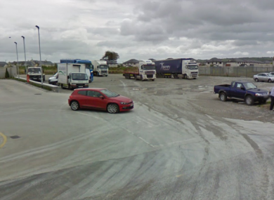 The man's body was found at a truck parking area at the Fermoy garage.