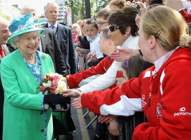 Queen Elizabeth II visits the English Market in Cork.