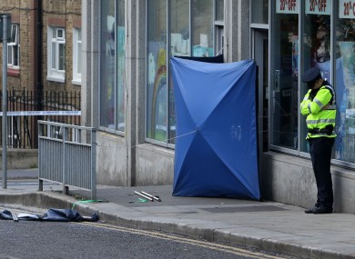 The scene of the shooting.