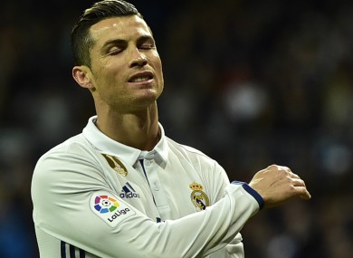 Real Madrid's Cristiano Ronaldo.