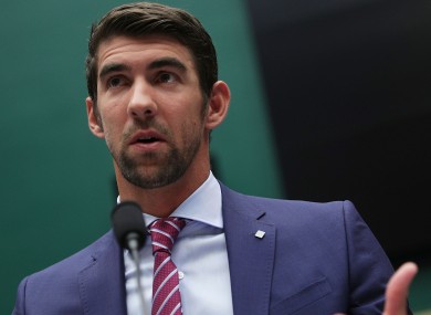 American Olympic great Michael Phelps was speaking to a congressional hearing.