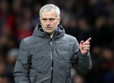 Manchester United manager Jose Mourinho after the UEFA Europa League Round of 16.