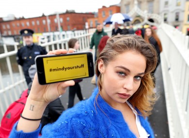 Thalia Heffernan and Sergeant Kelvin Courtney of the Garda’s National Crime Prevention Unit.