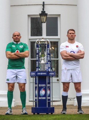 Best and Hartley at this year's Six Nations launch.