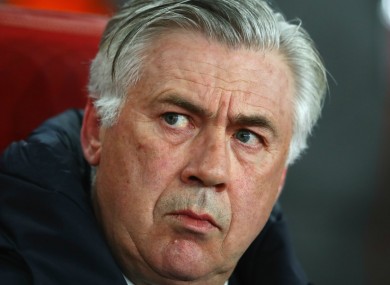 Bayern Munich boss Carlo Ancelotti.