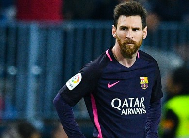 Lionel Messi (file pic).