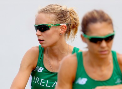 Claire Lambe (left) represented Ireland at the 2016 Olympics with rowing partner Sinead Lynch (right). Last week, she became the first Irish international to be part of winning team in the Boat Race.
