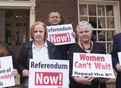 Ruth Coppinger, Brid Smith, Richard Boyd Barrett have called for a referendum on abortion to be held by October.