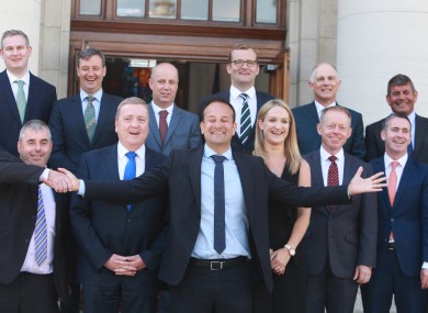 Leo Varadkar with his new junior ministers.