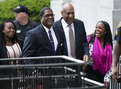 Bill Cosby arriving to court.