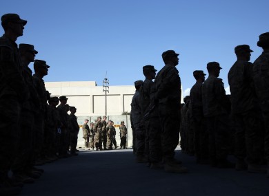 File photo of US soldiers.
