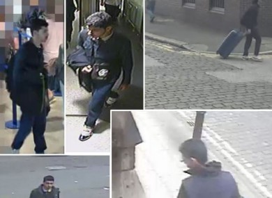 CCTV footage before the attack