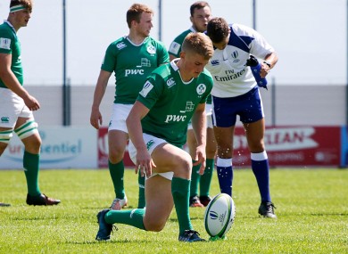 Conor Fitzgerald kicked Ireland's three points against New Zealand.