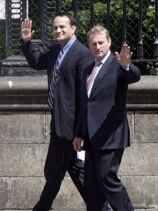 Leo Varadkar and Enda Kenny
