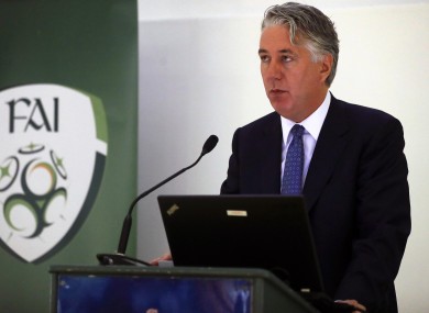 FAI chief executive John Delaney.