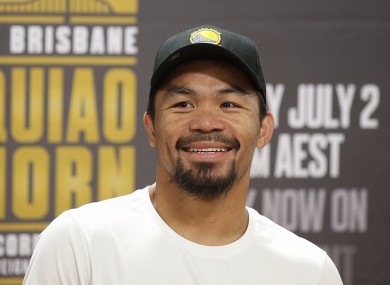 Manny Pacquiao press conference
