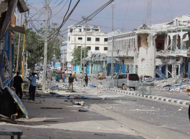 File photo of Mogadishu from an attack in January of this year.