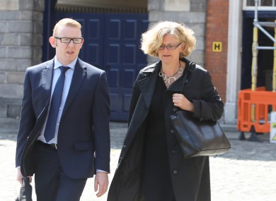Pictured is Fiona Ward after giving evidence on the second day of public hearing at the Disclosures Tribunal in Dublin Castle.