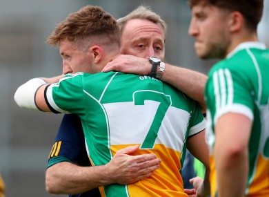 Offaly manager Pat Flanagan after their qualifier loss to Cavan.