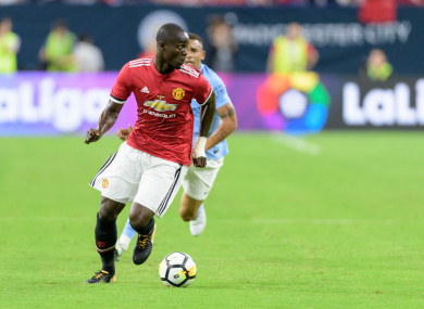 Bailly in action against Man City last week.