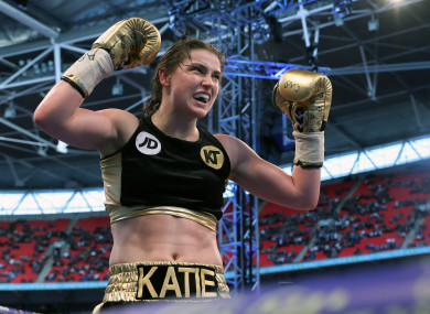 Taylor after defeating Nina Meinke in April.