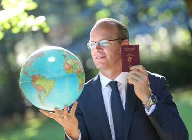 Minister Simon Coveney gives some advice to those looking to apply for passports.