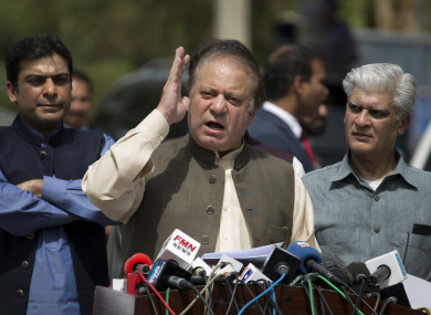 This is the third time Nawaz Sharif has been removed from office.