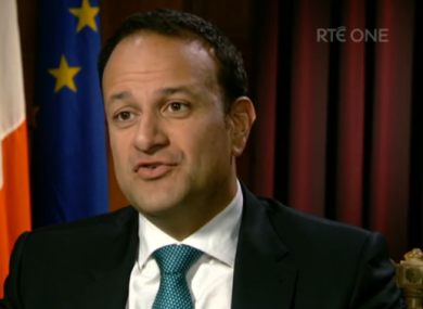 Varadkar on RTÉ's Prime Time last night.