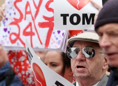 Protesters gathered outside Leinster House last Tuesday in support of a 24/7 cardiac facility for the South-East.