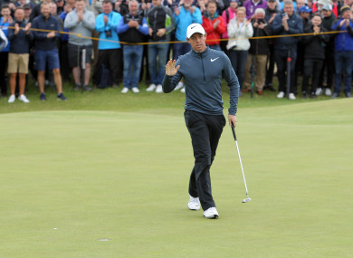 McIlroy was on the march this morning.