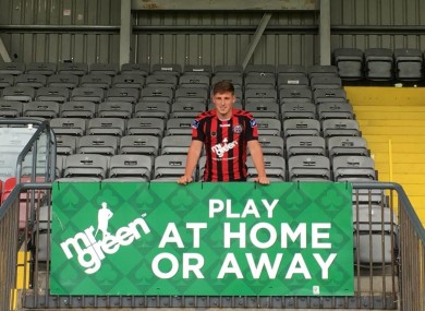 Casey pictured at Dalymount Park earlier.
