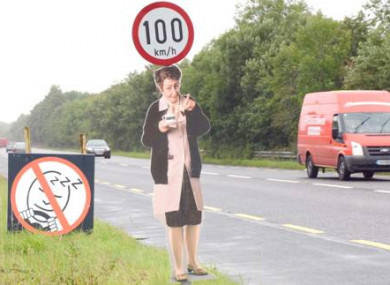 The Mrs Doyle signs were stolen on the N5 and N17 roads.